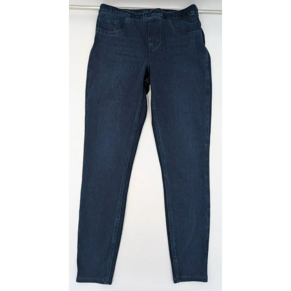 Spanx Jean-ish Ankle Leggings Blue Stretch‎ Denim 20018R Women's Size Medium